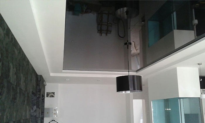Натяжной потолок ванной и туалете