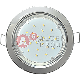 Встраиваемый потолочный светильник Ecola GX53 H4 220V GX53 хром 38х106